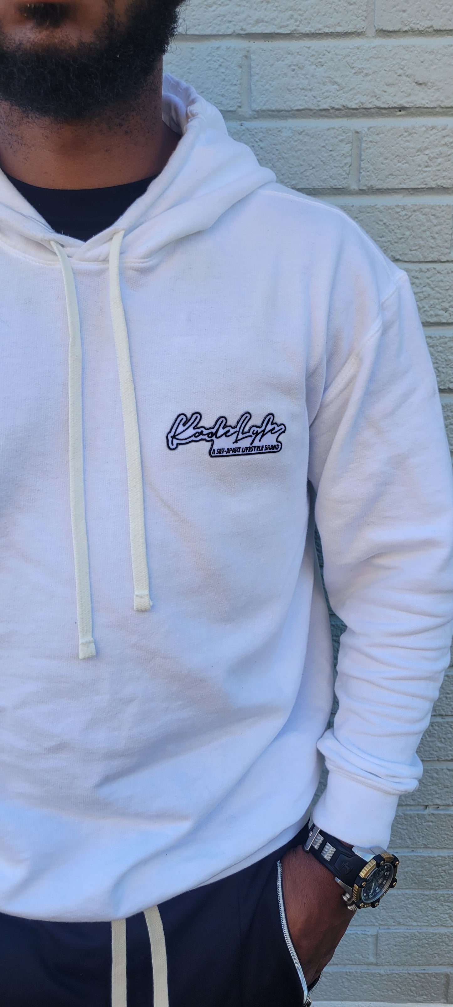 White 'Set-Apart' Hoodie