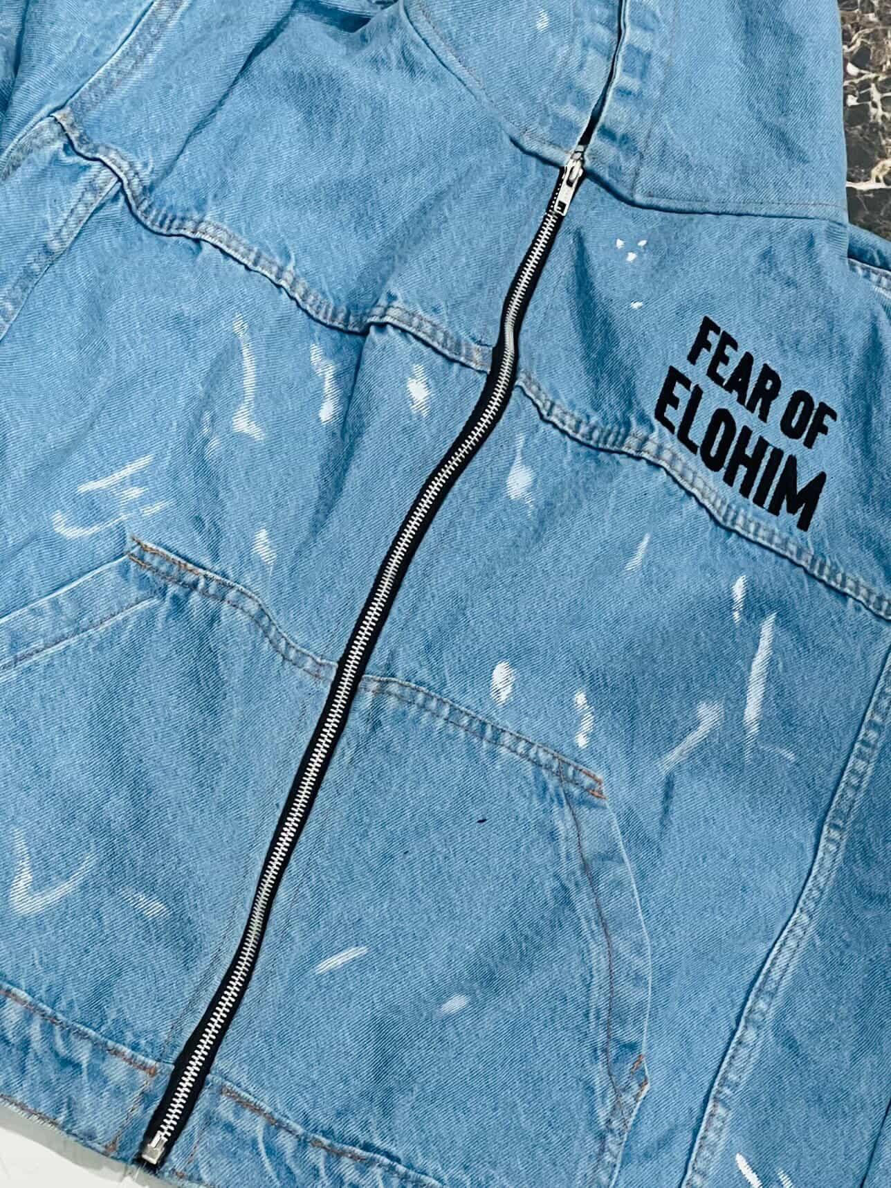 Hooded Demin Jacket "Fear of Elohim"