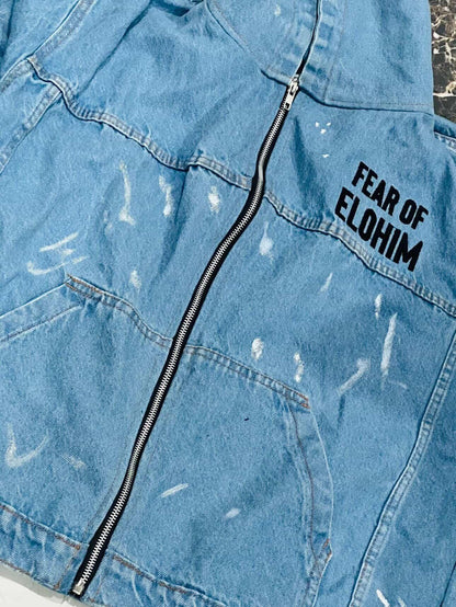Hooded Demin Jacket "Fear of Elohim"